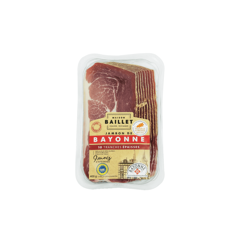 Jamón de Bayona 10 lonchas gruesas