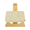 Cow's cheese in brick format