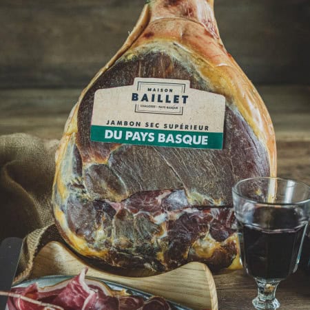Top dried Basque ham