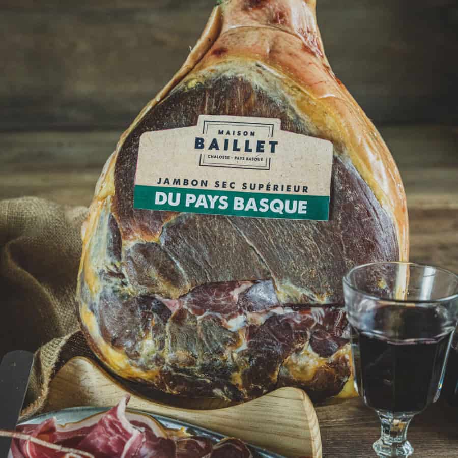 Top dried Basque ham