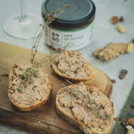 Pâté de cochon BIO au thym et gingembre