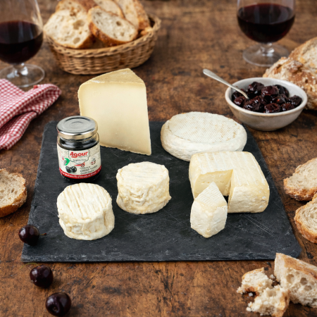 PLATEAU DE FROMAGES IRATI LIVRAISON DOMICILE ASSORTIMENT FROMAGES PAYS BASQUE MAISON AGOUR ETXEA