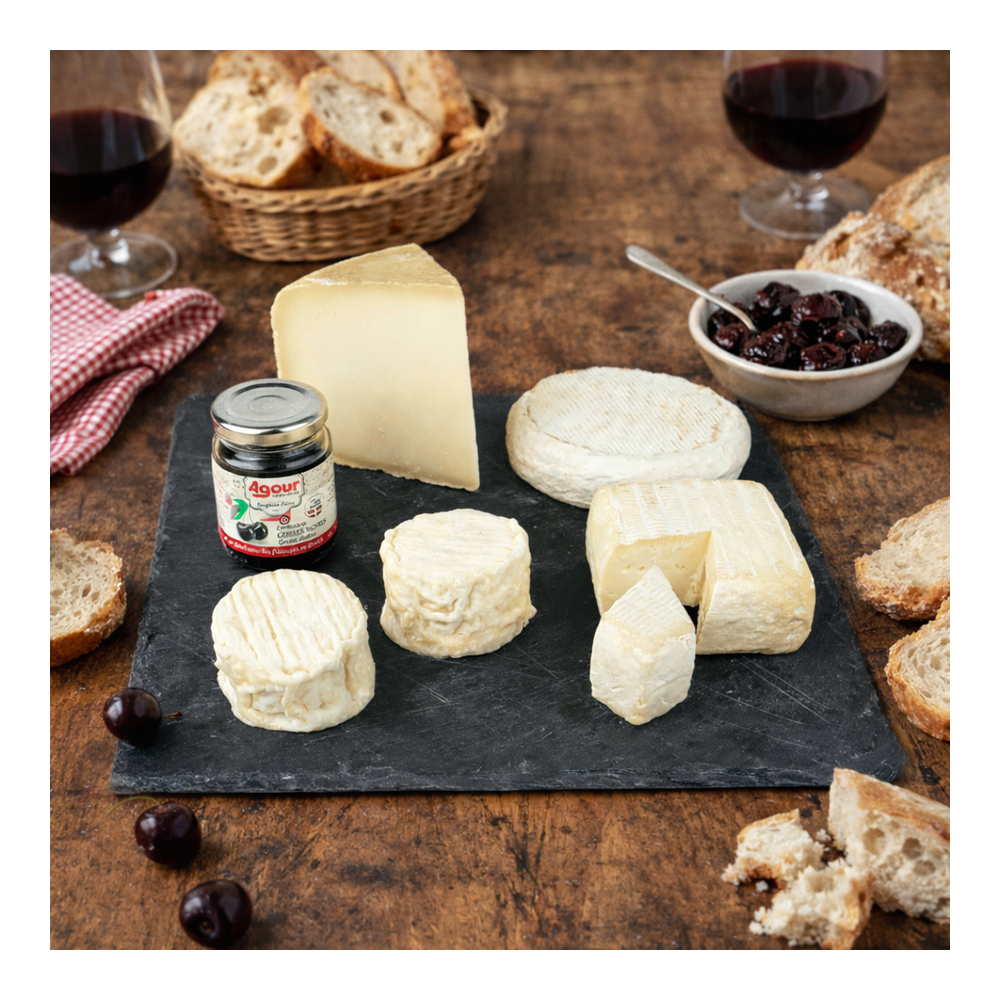 PLATEAU DE FROMAGES IRATI LIVRAISON DOMICILE ASSORTIMENT FROMAGES PAYS BASQUE MAISON AGOUR ETXEA
