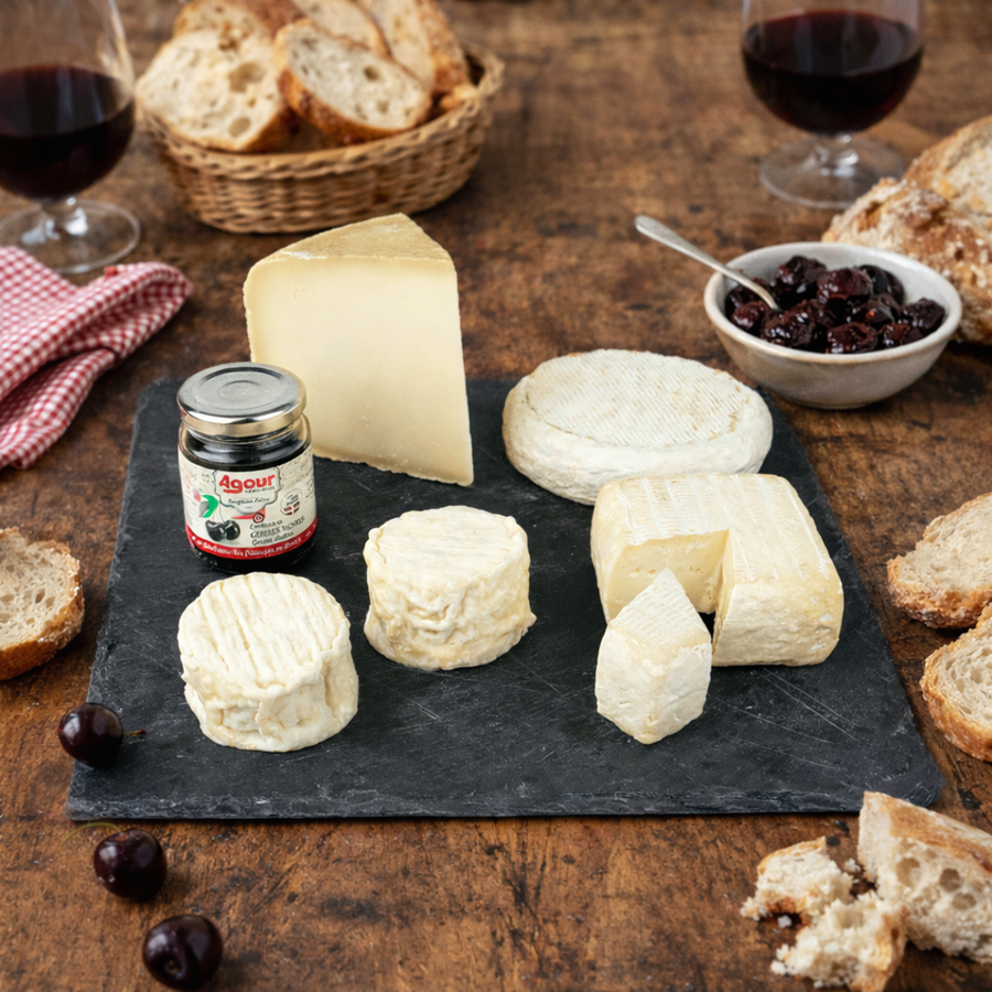 PLATEAU DE FROMAGES IRATI LIVRAISON DOMICILE ASSORTIMENT FROMAGES PAYS BASQUE MAISON AGOUR ETXEA