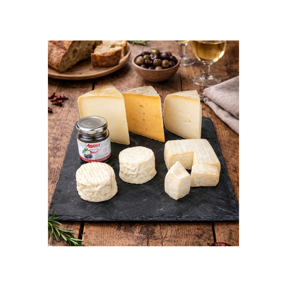 PLATEAU DE FROMAGES EUSKALDUNA FROMAGE DE BREBIS FORMAGE BASQUE FORMAGERIE AGOUR ETXEA