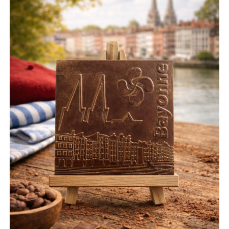 PLAQUE EN CHOCOLAT NOIR...