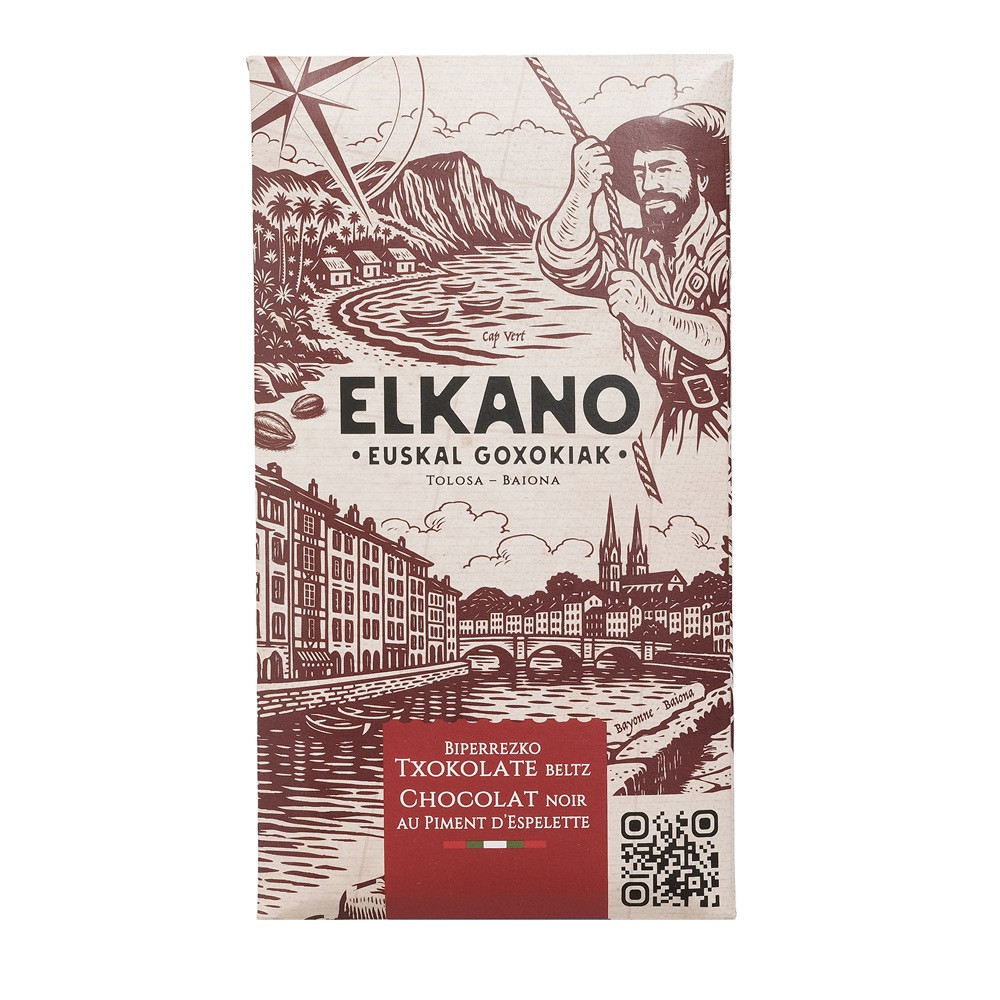tablette chocolat noir piment espelette livraison chocolat basque maison agour etxea
