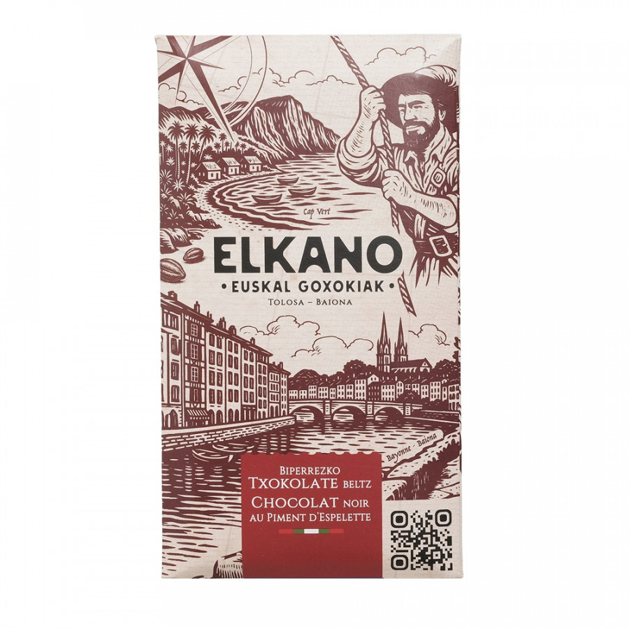 tablette chocolat noir piment espelette livraison chocolat basque maison agour etxea