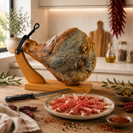 Jamonero + Jamón de Bayona