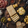 raclette basque avec la brique au lait de vache de la maison agour etxea