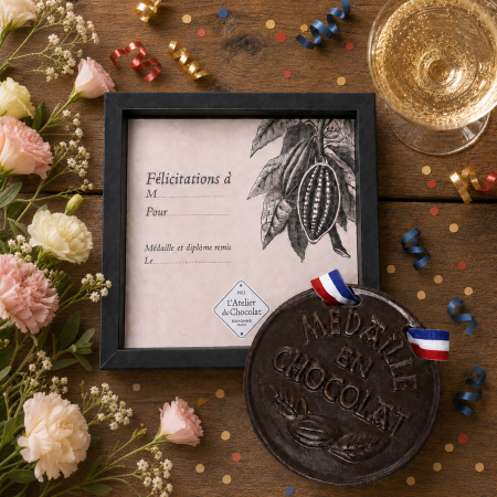 MÉDAILLE EN CHOCOLAT