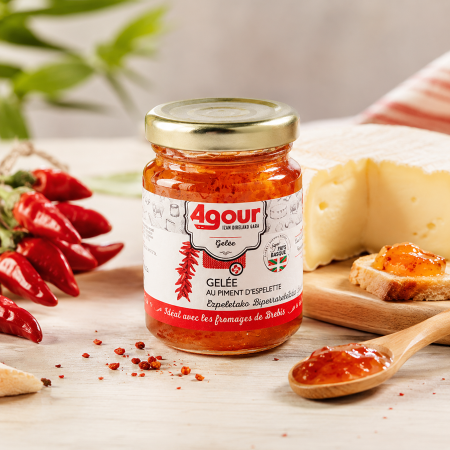Gelée de piment d'Espelette spécialité basque condiment maison agour etxea