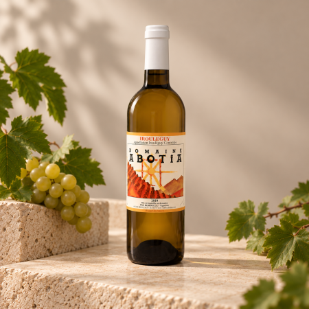 Vin blanc AOP Irouléguy domaine Abotia maison agour etxea livraison vin blanc basque 24h