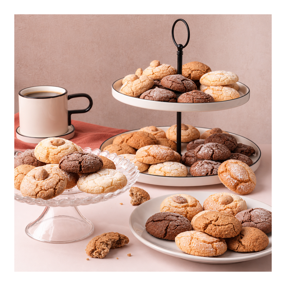 macarons artisanaux au chocolat et au café