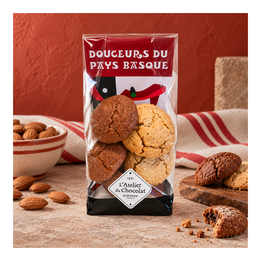 Macarons basques à la vanille et au chocolat