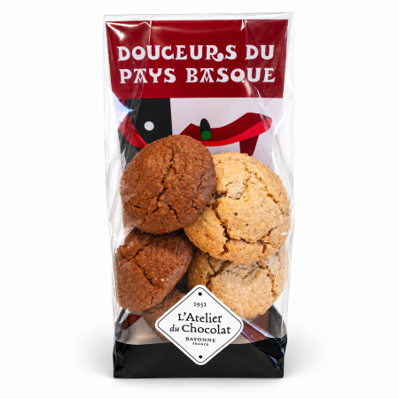 Macarons basques artisanaux vanille et chocolat