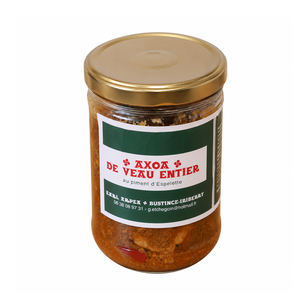 Axoa de veau entier au piment d'Espelette