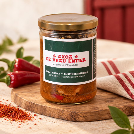 Axoa de veau entier au piment d'Espelette plat cuisine basque