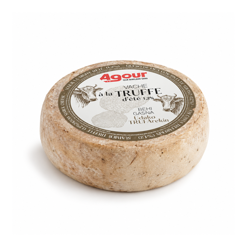Fromage de vache à la truffe d'été 1,2 % fromage primé du pays basque