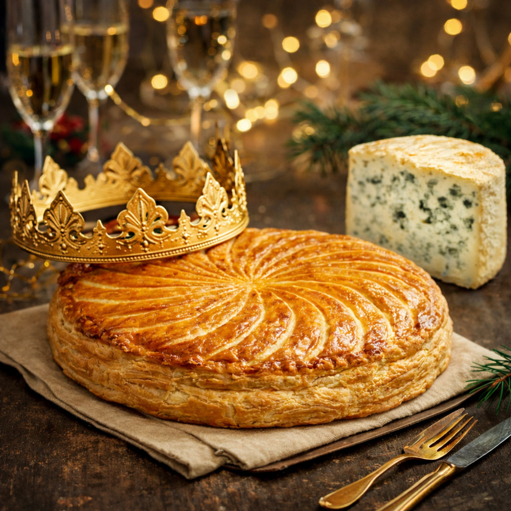 Galette des rois au Bleu de Brebis Urdina
