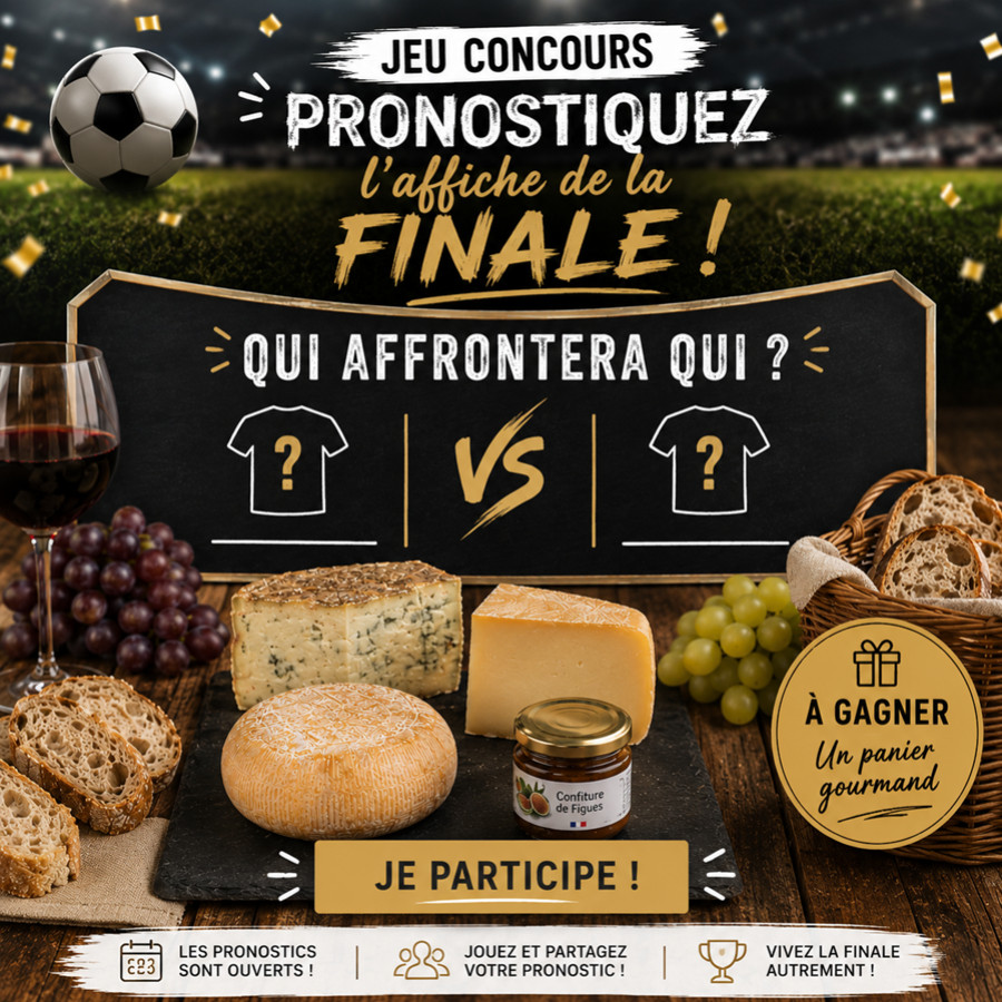 Football 2026 : pronostiquez les finalistes et tentez de gagner un plateau de fromages