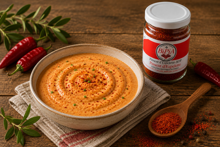 Sauce crémeuse au Piment d'Espelette AOP