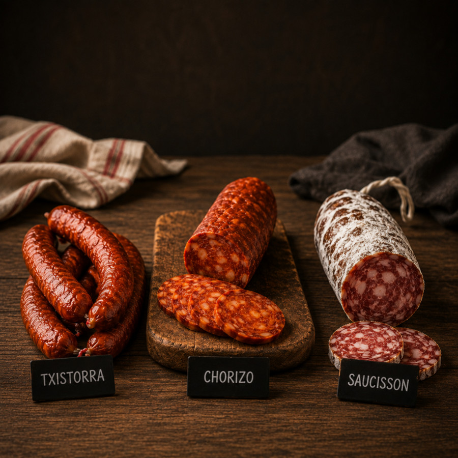 Txistorra, chorizo ou saucisson : quelles différences ?