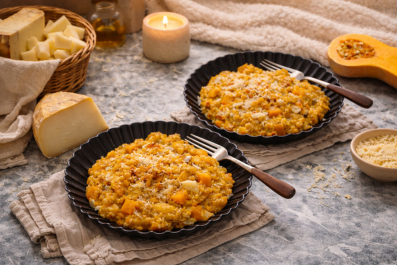 Risotto de quinoa, butternut et tommette de brebis