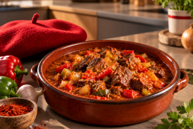 Axoa de veau traditionnel · La recette emblématique du Pays Basque